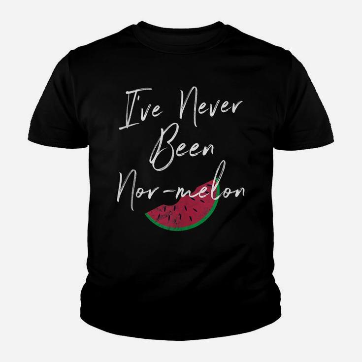 Funny Watermelon Joke I've Never Been Nor-Melon For Summer Youth T-shirt