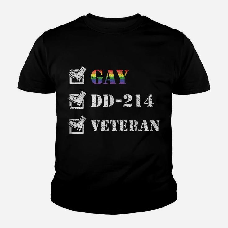 Gay Veteran Checklist Lgbt Veterans Day Gift Shirt Youth T-shirt