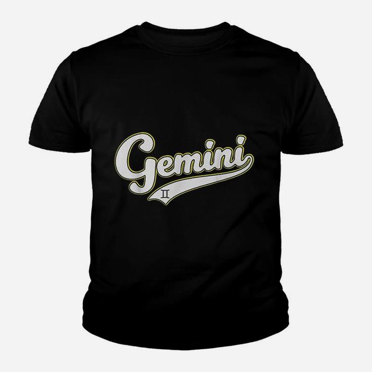 Gemini Zodiac Sign May June Birthday Astrology Gift Baseball Youth T-shirt