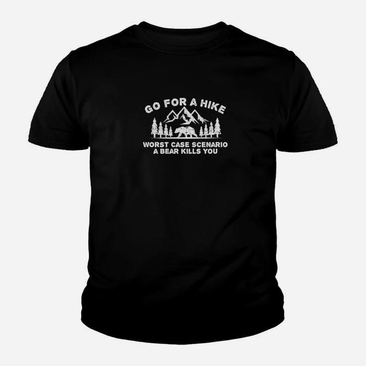 Go For A Hike Worse Case Scenario Bear Kills You Youth T-shirt