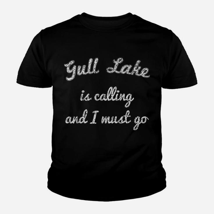 GULL LAKE MINNESOTA Funny Fishing Camping Summer Gift Youth T-shirt