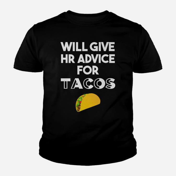 Human Resources Gifts Funny Hr Gifts For Coworker Taco Lover Youth T-shirt