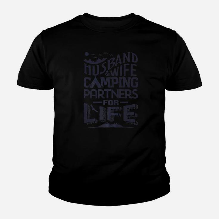 Husband And Wife Camping Partners For Life Men Women Youth T-shirt