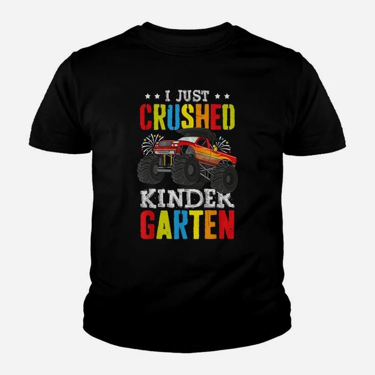 I Just Crushed Kindergarten Graduation Toddler Monster Truck Youth T-shirt