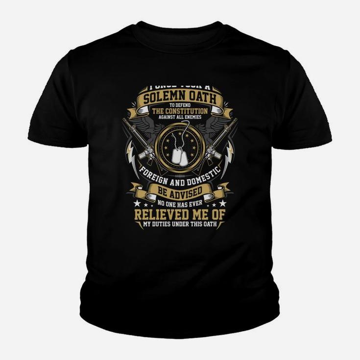 I Once Took A Solemn Oath To Defend A Constitution Veteran Youth T-shirt