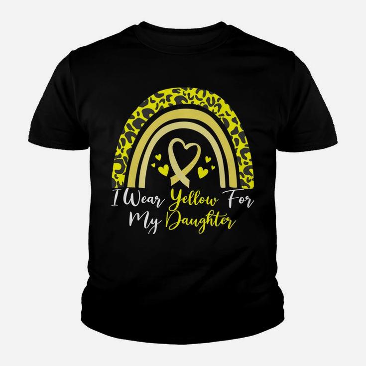 I Wear Yellow For My Daughter Spina Bifida Awareness Month Sweatshirt Youth T-shirt