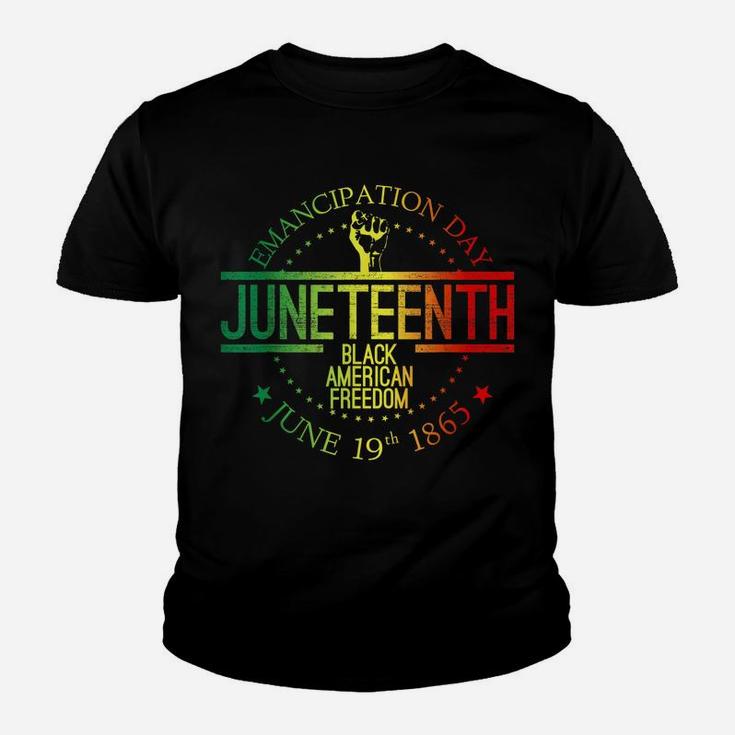 Juneteenth African American Freedom Black History June 19 Youth T-shirt