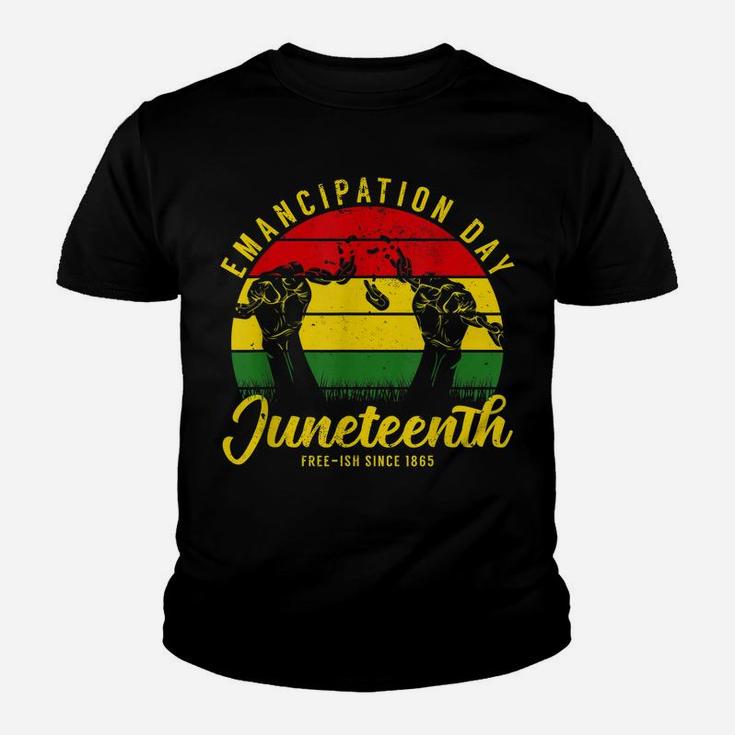 Juneteenth Emancipation Day Vintage Cool Melanin Black Pride Youth T-shirt
