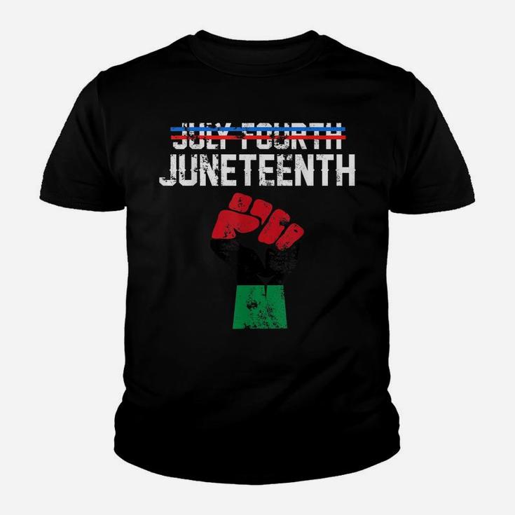 Juneteenth Shirt Black History American African Freedom Day Youth T-shirt
