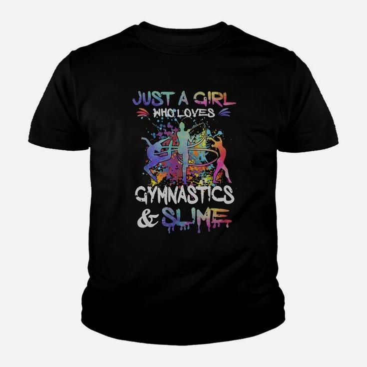 Just A Girl Who Loves Gymnastics And Slime Youth T-shirt