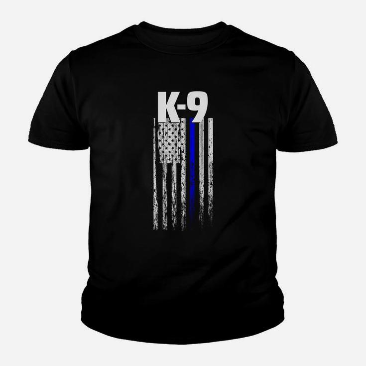 K-9 Police Officer Usa Flag  Leo Cops Law Enforcement Youth T-shirt