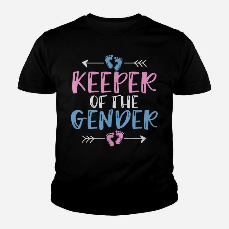 Keeper Of The Gender - Cute Gender Reveal Baby Shower Design Youth T-shirt