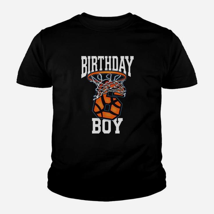Kids 6th Birthday Basketball For Boy 6 Years Old Youth T-shirt