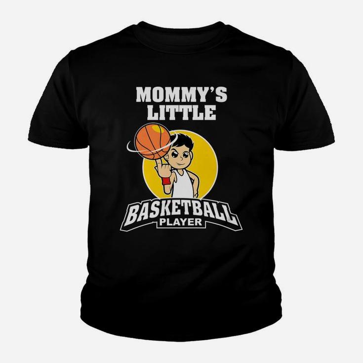 Kids Boys Mommys Little Basketball Player Tee Youth T-shirt