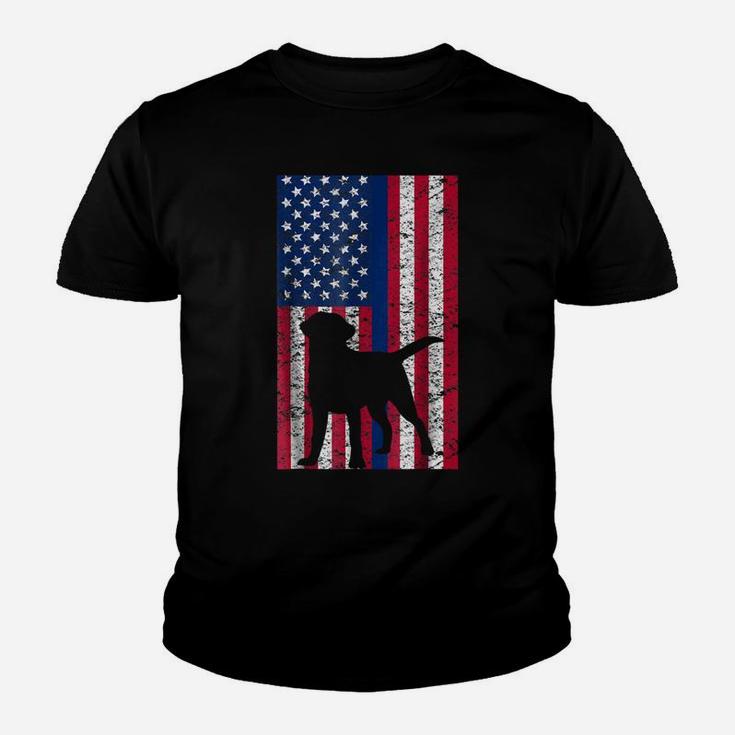 Labrador Retriever Dog Police Thin Blue Line T-Shirt K9 Flag Youth T-shirt
