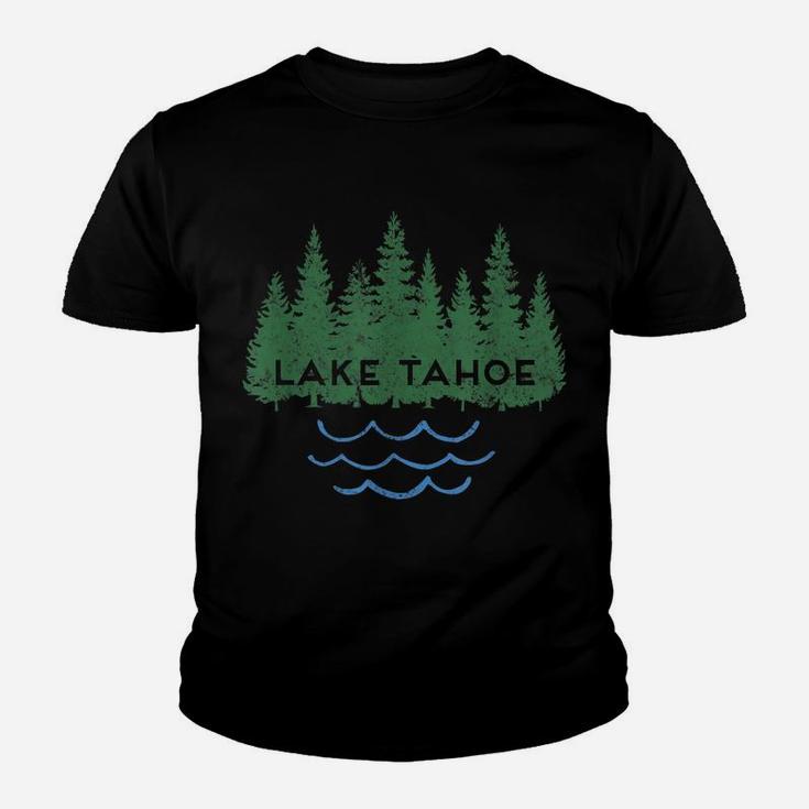 Lake Tahoe California Nevada Outdoor Lake Trees Youth T-shirt