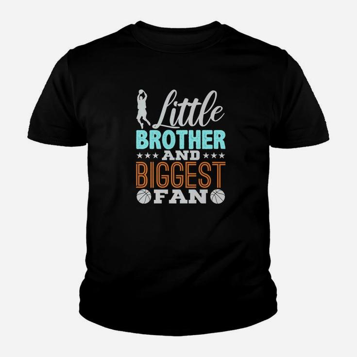 Little Brother And Biggest Fan Basketball Youth T-shirt