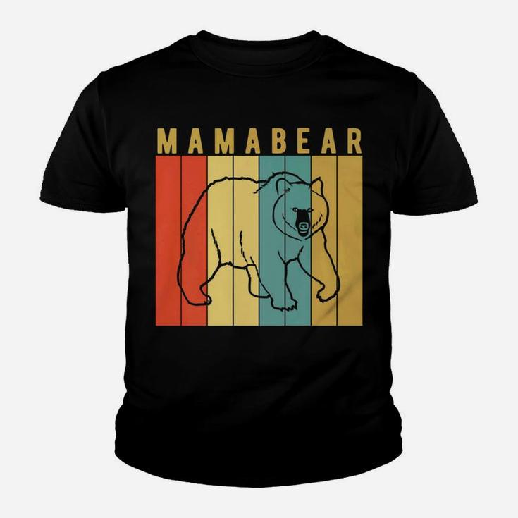 Mama Bear Vintage Retro Class Camping Gift Youth T-shirt