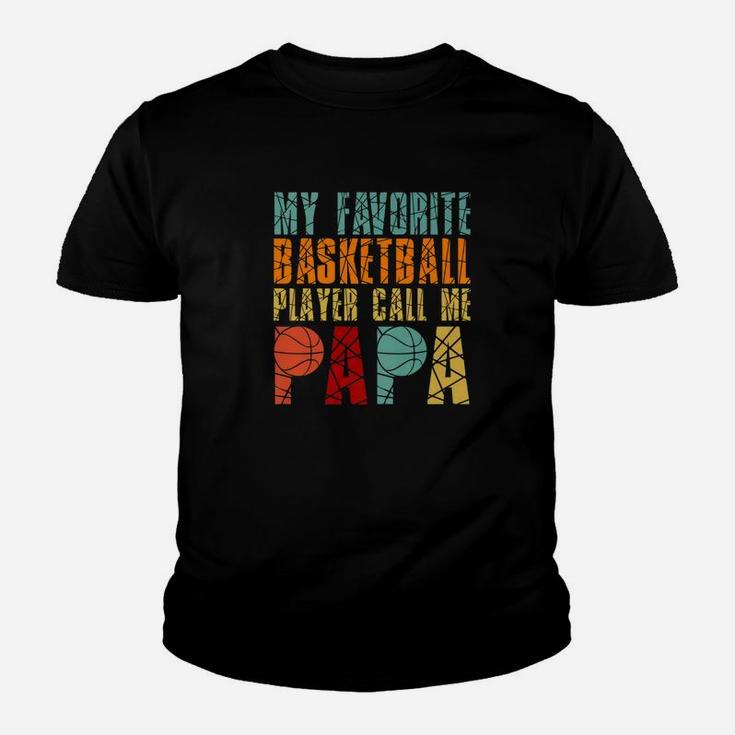 Mens Favorite Basketball Player Calls Me Papa Fathers Day Premium Youth T-shirt