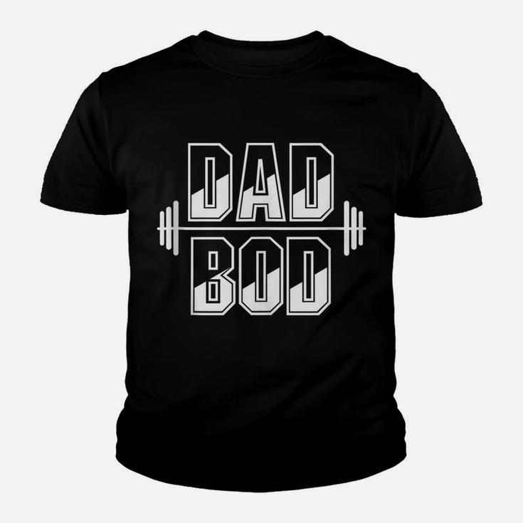 Mens Funny Dad Bod Gym Fathers Day Gift Workout Youth T-shirt