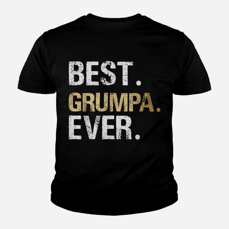 Mens Grumpa Gift From Granddaughter Grandson Best Grumpa Youth T-shirt