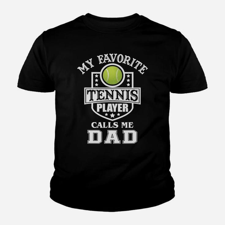 Mens My Favorite Tennis Player Calls Me Dad Matching Fathers Day T-shirt Youth T-shirt