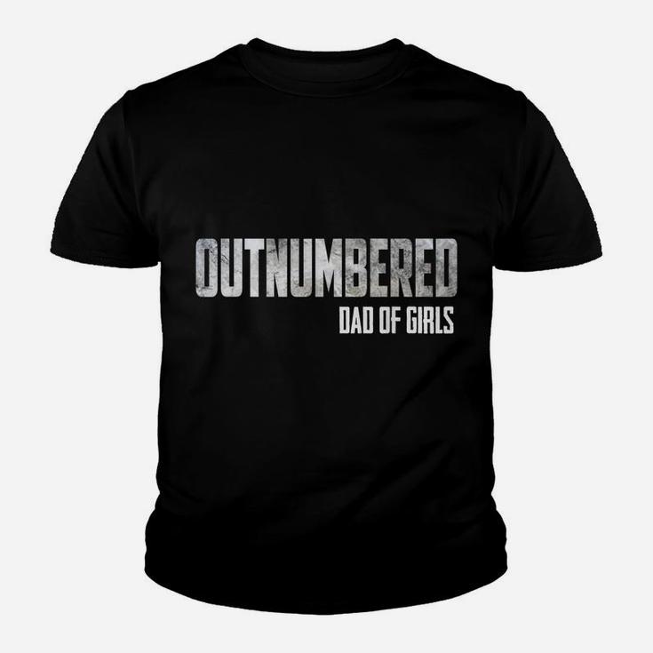 Mens Outnumbered Dad Of Girls Shirt For Dads With Girls Youth T-shirt