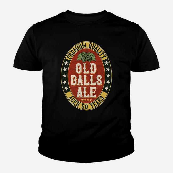 Mens Over The Hill 50 Old Balls Club For Beer Lover Youth T-shirt