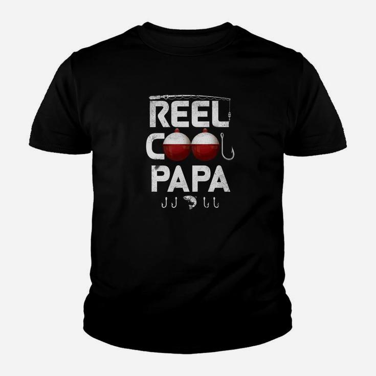 Mens Reel Cool Papa Fishing Grandpa Fathers Day Gift Youth T-shirt