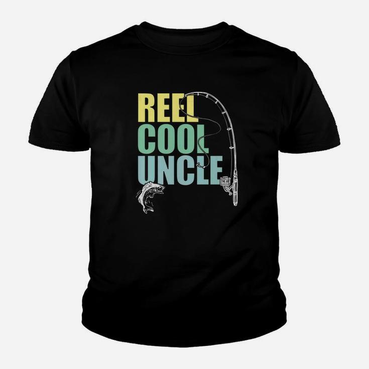 Mens Reel Cool Uncle Fishing Daddy Fathers Day Shirt Youth T-shirt