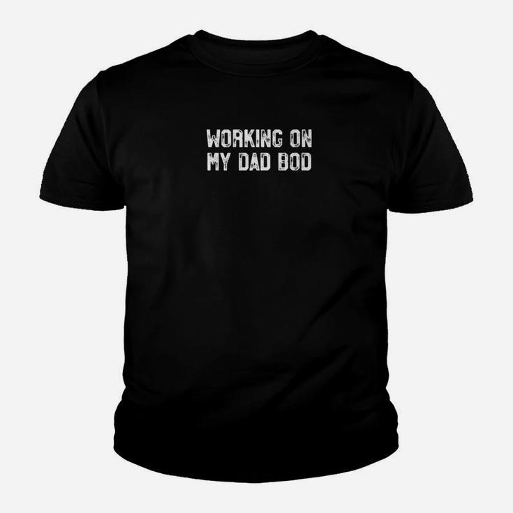 Mens Working On My Dad Bod Funny Gym Fathers Day Gift Youth T-shirt