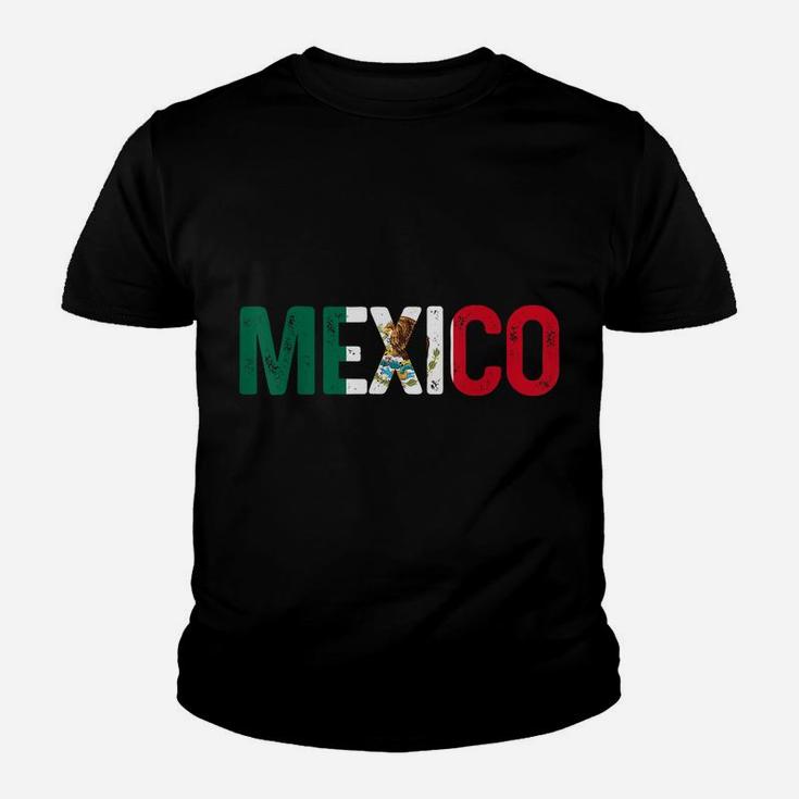 Mexico Mexican Flag Vintage Pride Youth T-shirt