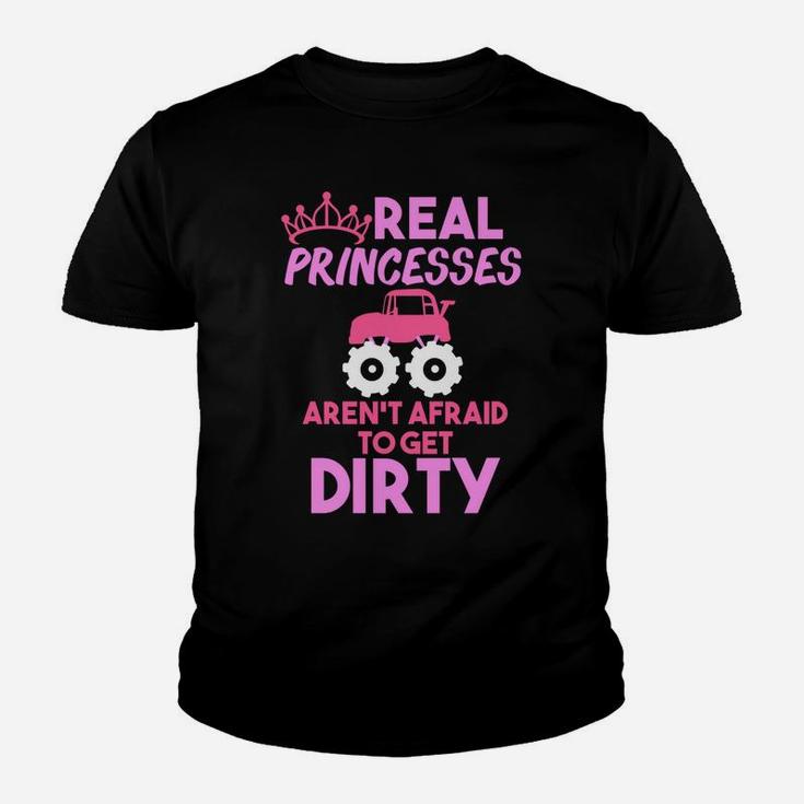 Monster Truck Hoodie For Women - Real Princesses Get Dirty Youth T-shirt