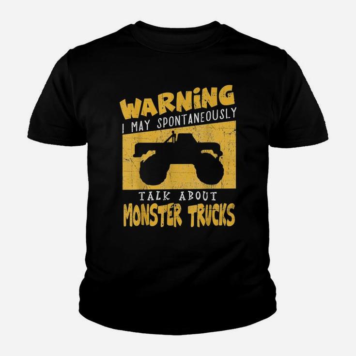 Monster Truck T Shirt Gift For Big Trucks Crushing Car Fans Youth T-shirt