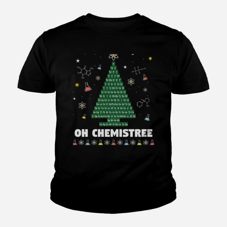 Oh Chemistree Periodic Table Chemistry Christmas Tree Sweatshirt Youth T-shirt
