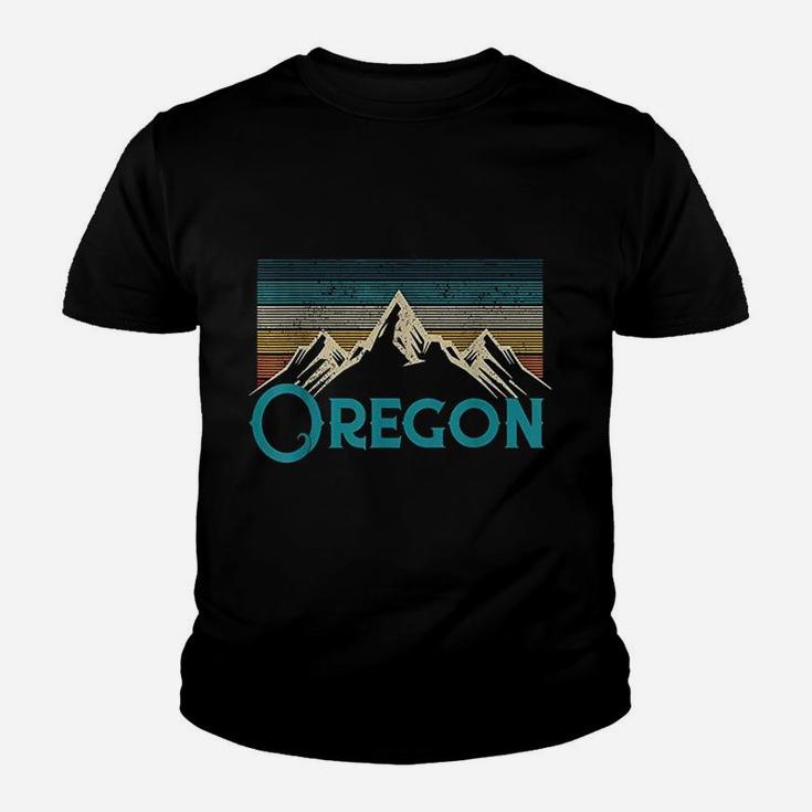 Oregon Vintage Mountains Retro Hiking Youth T-shirt