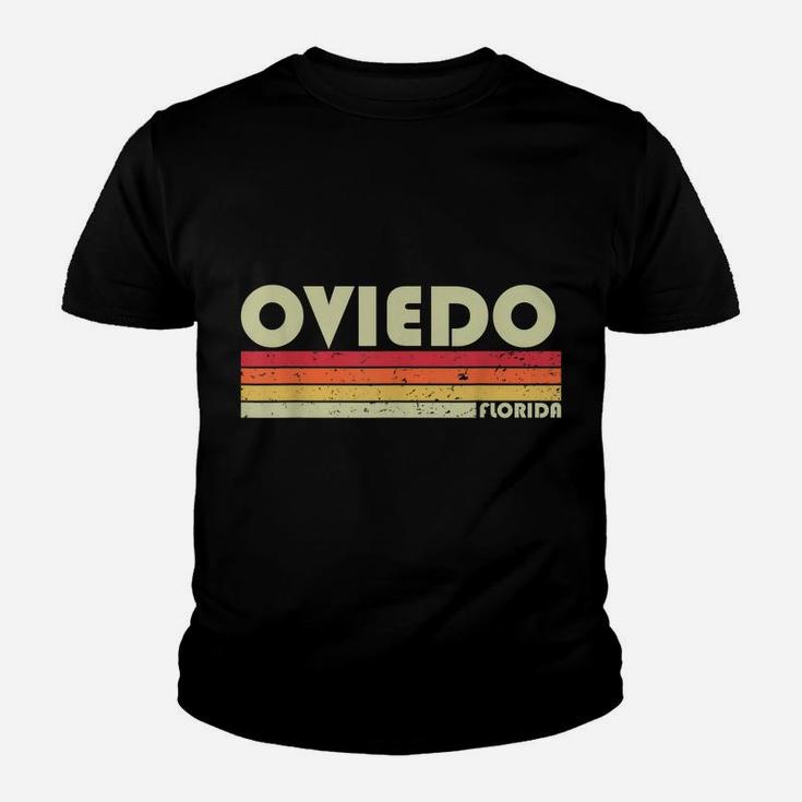 Oviedo Fl Florida Funny City Home Roots Gift Retro 70S 80S Youth T-shirt