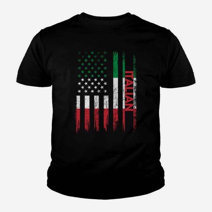 Proud Italian American Flag Italy Usa Sweatshirt Youth T-shirt