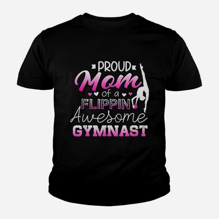 Proud Mom Of A Flippin Awesome Gymnast Youth T-shirt