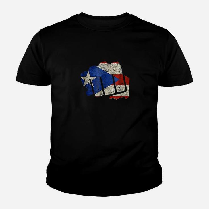 Puerto Rico Boxing Fist Boricua Gifts For Men Women Youth T-shirt