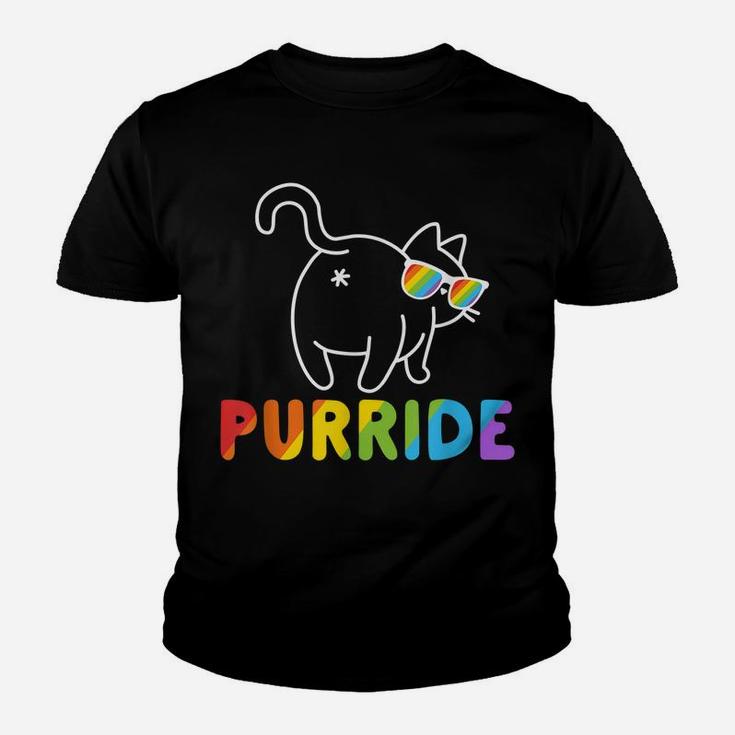 Purride Shirt Funny Cat Gay Lgbt Pride Tshirt Women Men Youth T-shirt