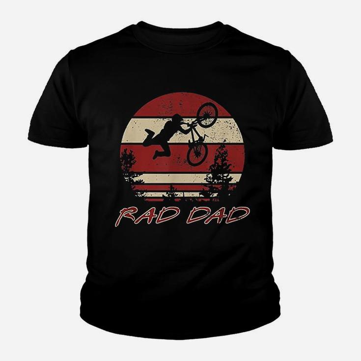 Rad Dad Racing Retro Vintage 80s Bmx Biking Distressed Youth T-shirt