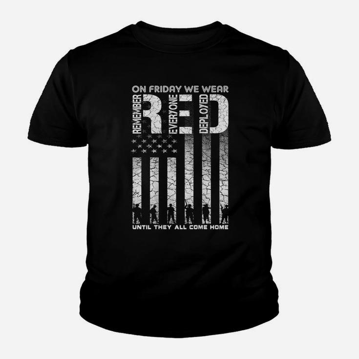 Red Friday Military Shirt On Friday We Wear Red Veteran Youth T-shirt