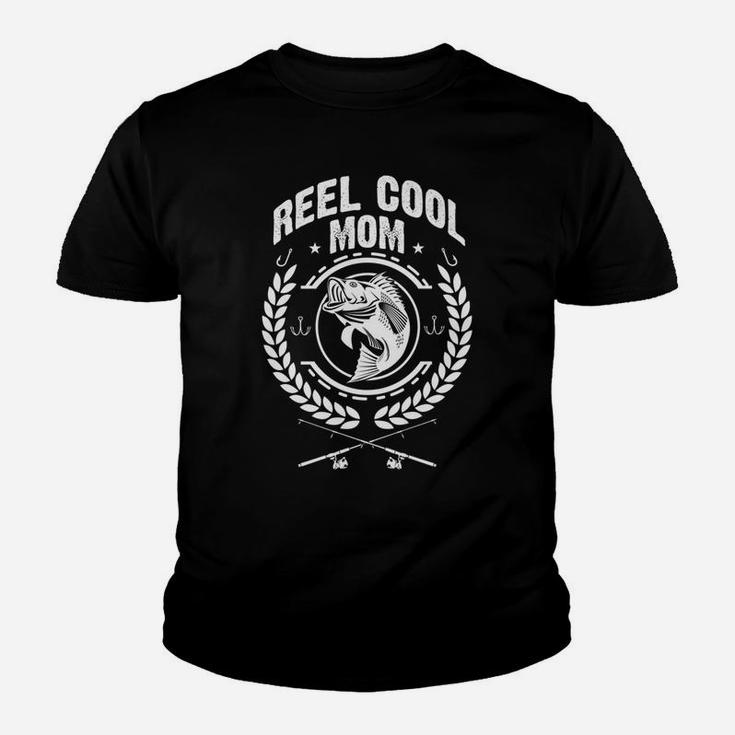 Reel Cool Mom Mothers Day Fishing Mommy Mama Gift Youth T-shirt