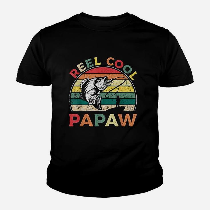 Reel Cool Papaw Vintage Bass Fishing Youth T-shirt