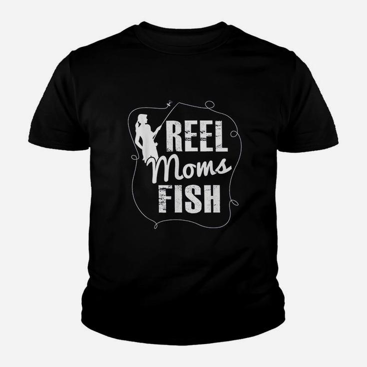 Reel Moms Fish Funny Fishing Fishing Youth T-shirt
