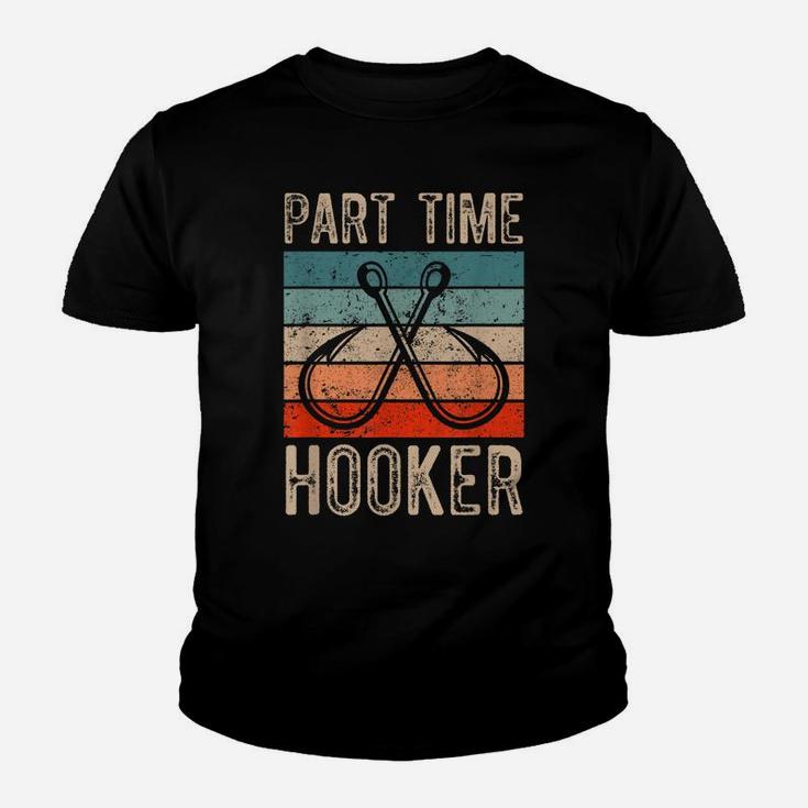 Retro Fishing Hooks Part Time Hooker Youth T-shirt