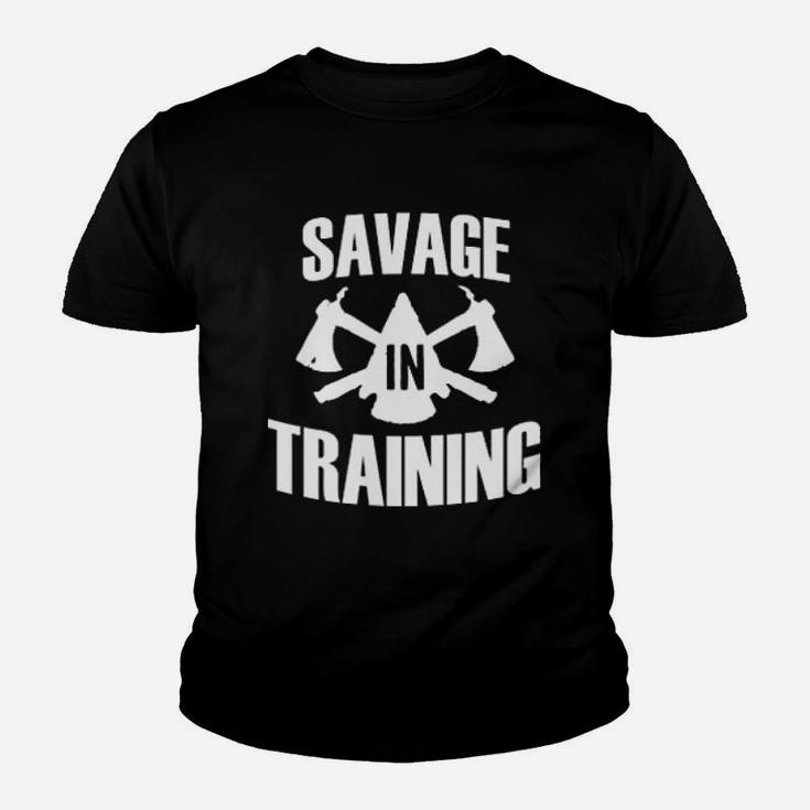 Savage In Training Cross Training Gym Workout Youth T-shirt