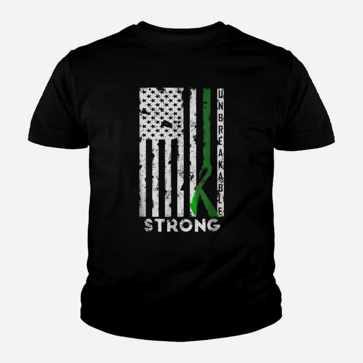 Scoliosis Awareness Month Tshirt Ribbon American Flag Tee Youth T-shirt