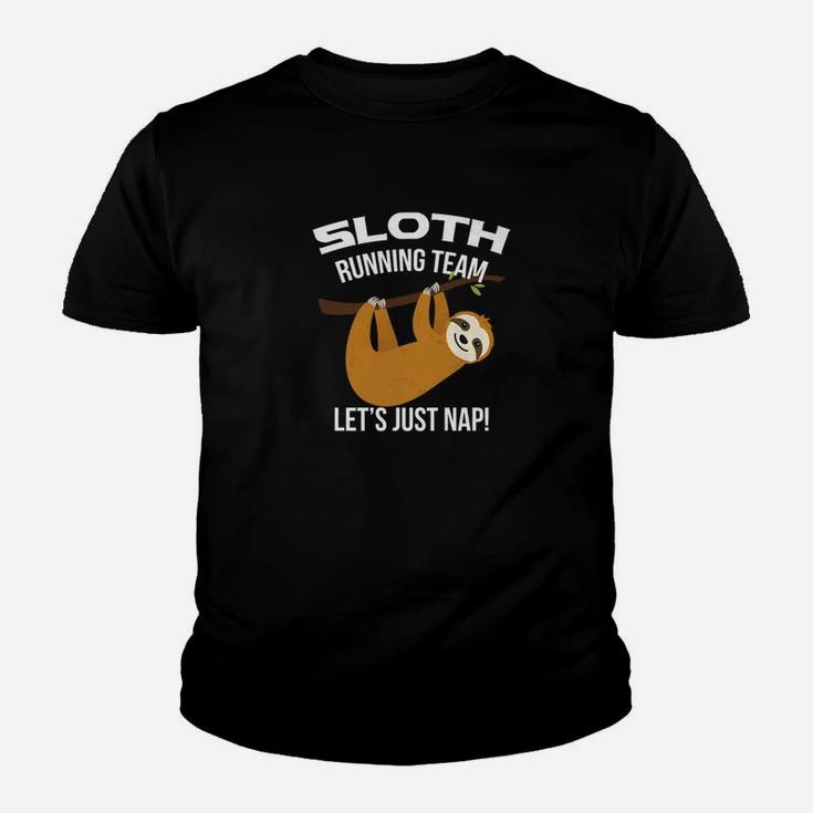 Sloth Running Team Lets Just Nap Animal Lover Youth T-shirt